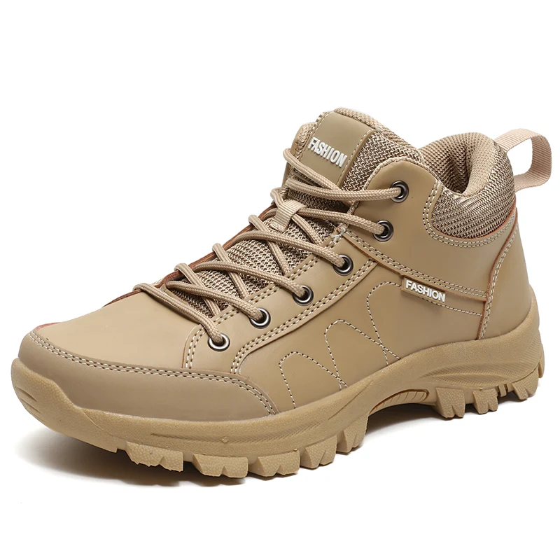 Hiking Boot Waterproof - Men Tactical Boots Army Waterproof Climbing