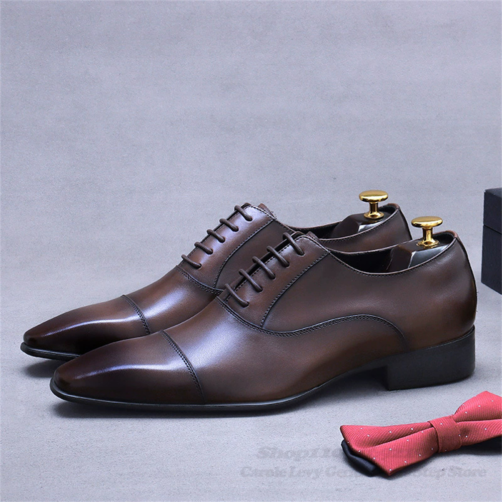 Men Shoes Formal - Men Oxford Leather Shoes New Business