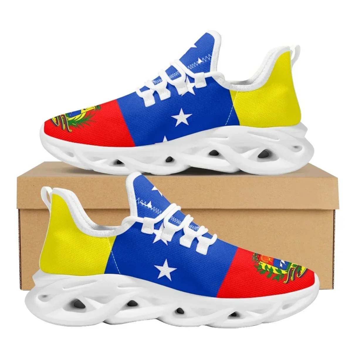 Men Shoes Runners - Venezuela Flag Sneakers for Womens Mens