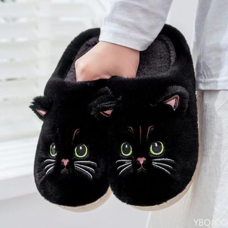 Men'S Shoes To Women'S Size - New Autumn Winter Cotton Slippers Men