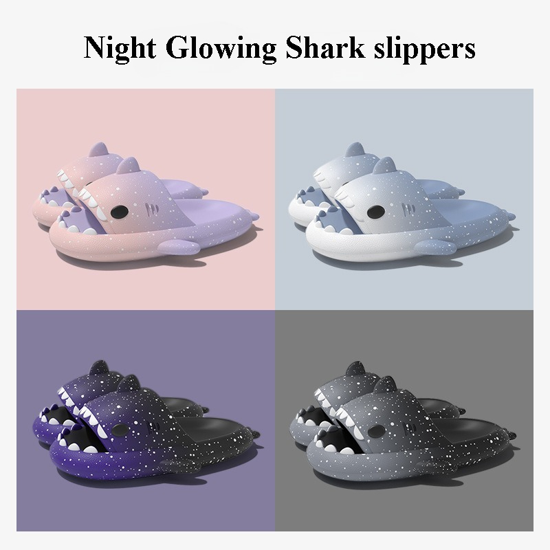 Men'S Shoes In Style - Cute Cartoon Shark Slippers For Women