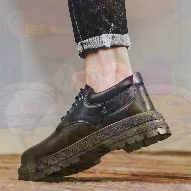 Men Shoes Most Expensive - Dark Natural Leather Fashion Trainers Tennis