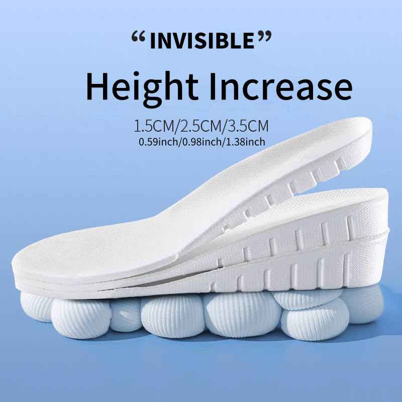 Men Shoes Outlet - 1 Pair New 1.5-3.5cm White Invisible