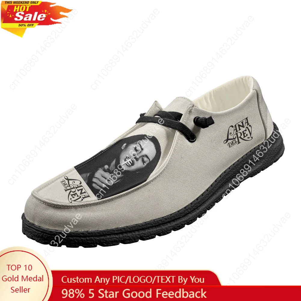 Men Shoes Black - Lana Del Rey Singer Loafers Men