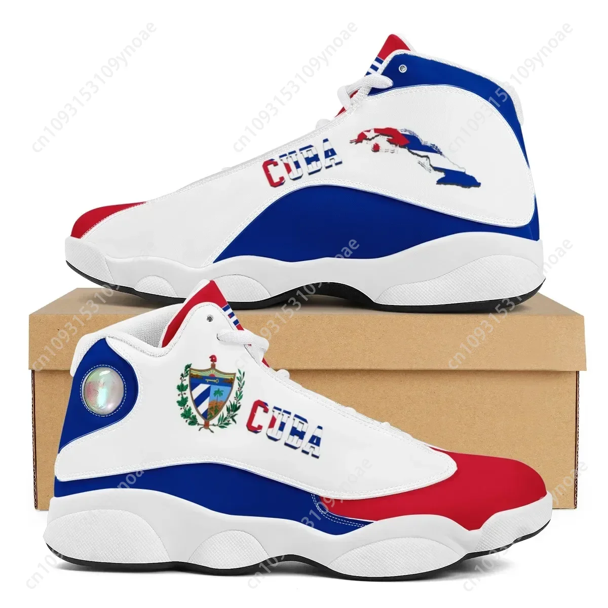 Men Shoes Runners - CUBA Flag Print Cool Men Basketball