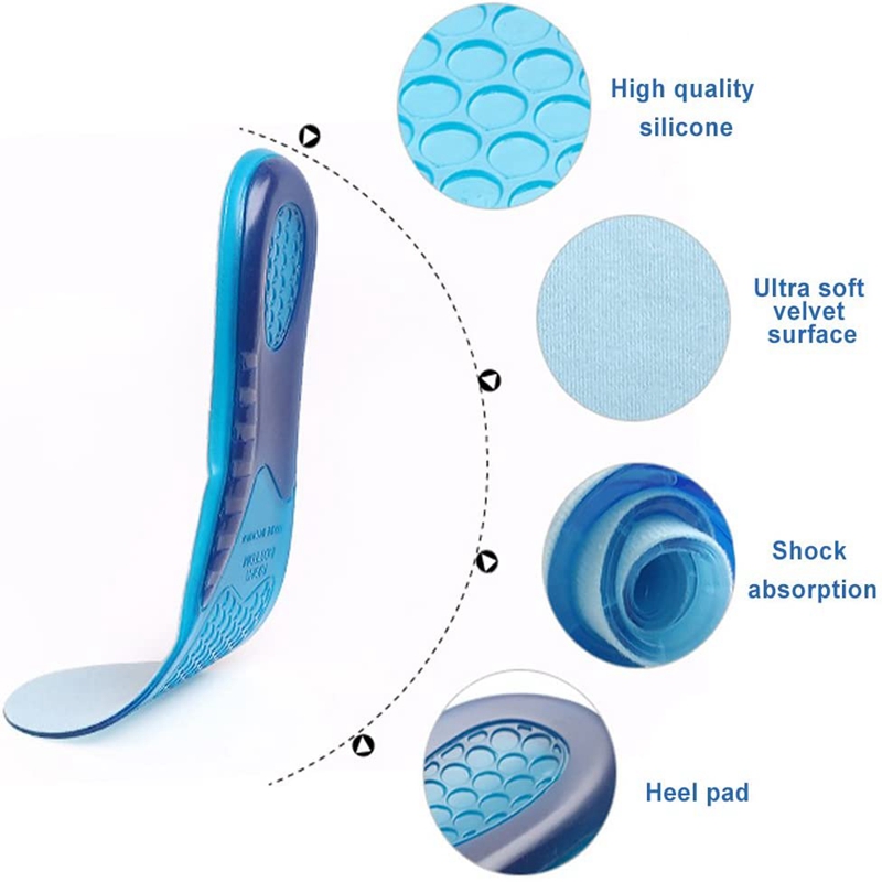 1Pair Silicone Insoles for Sho - Men Shoes Outlet recension och pris