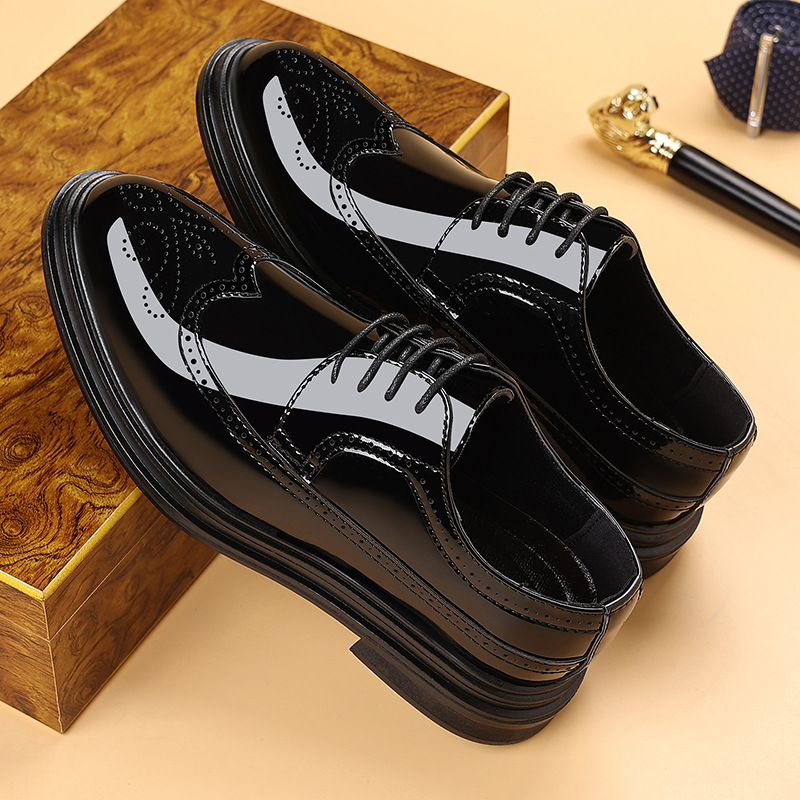 Men's Patent Leather Brogue Dr - Men Shoes Formal recension och pris