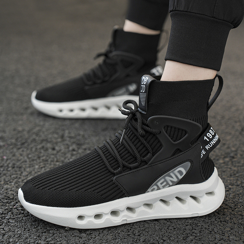 Trendy Men High Top Sock Shoes - Men'S Shoes For Running recension och pris