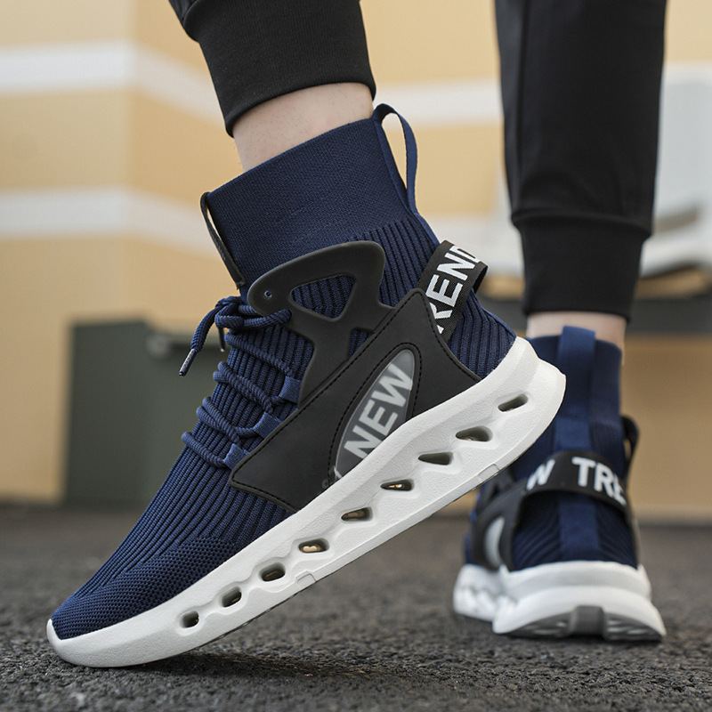 Trendy Men High Top Sock Shoes - Men'S Shoes For Running recension och pris