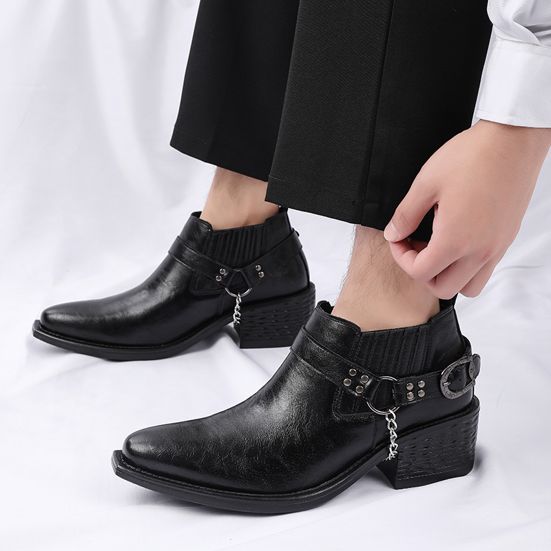 New Brown /Black Cow Leather B - Men Shoes Formal recension och pris