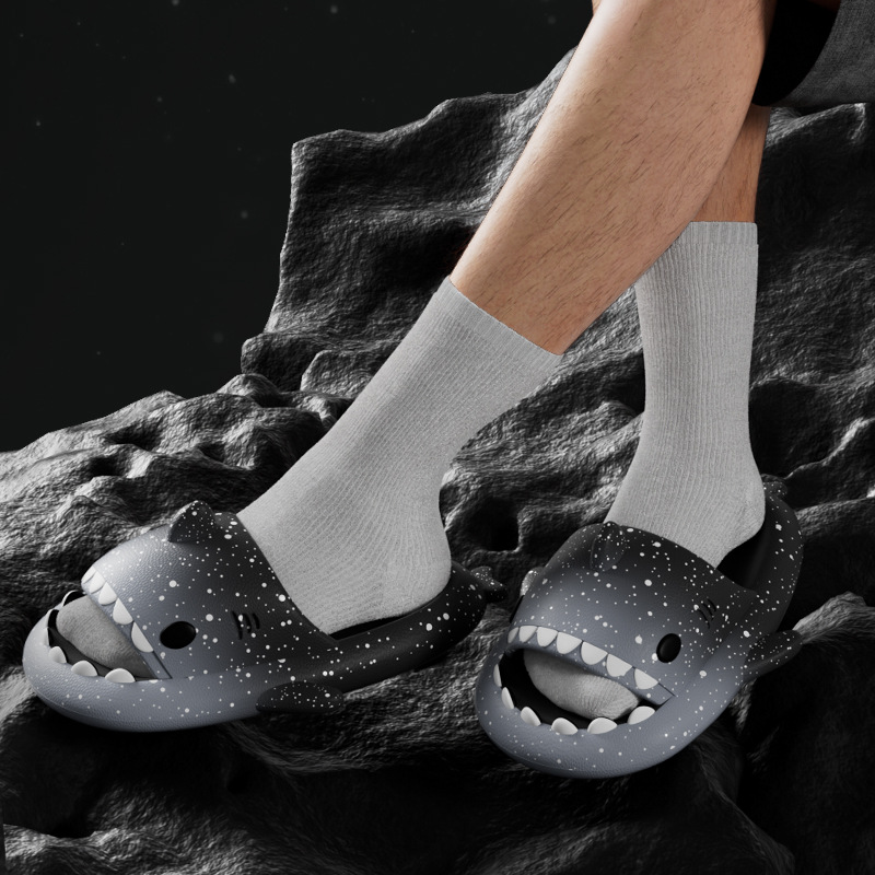 Cute Cartoon Shark Slippers Fo - Men'S Shoes In Style recension och pris
