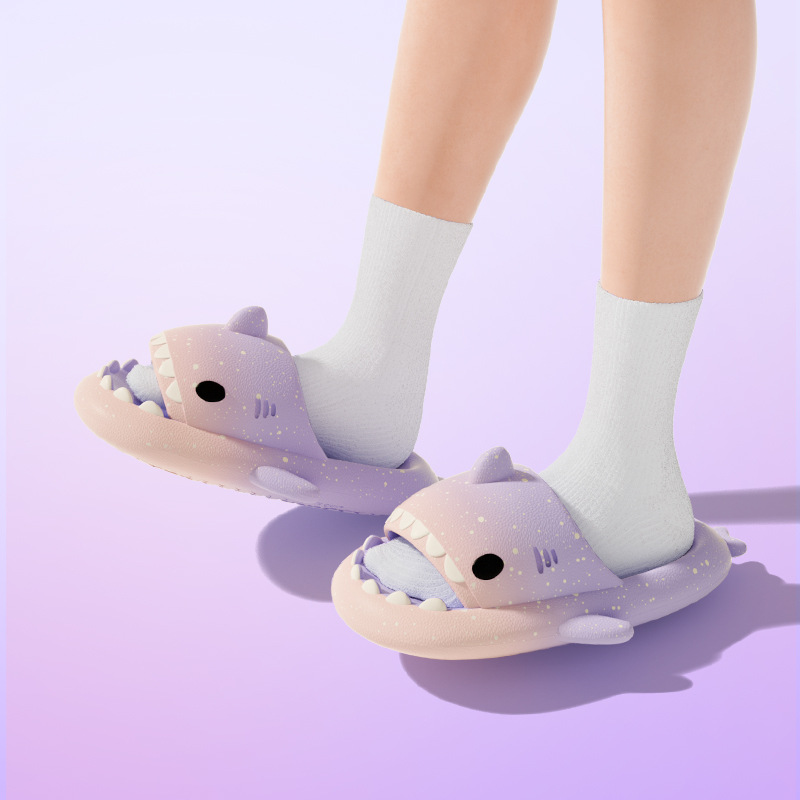 Cute Cartoon Shark Slippers Fo - Men'S Shoes In Style recension och pris