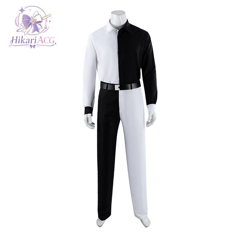Black White Suit Two Face Cosp - Men Shoes Black recension och pris