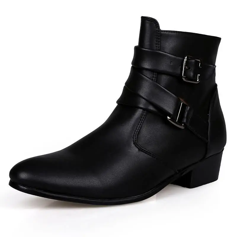 New Men's Boots Leather Chelse - Men Shoes Formal recension och pris
