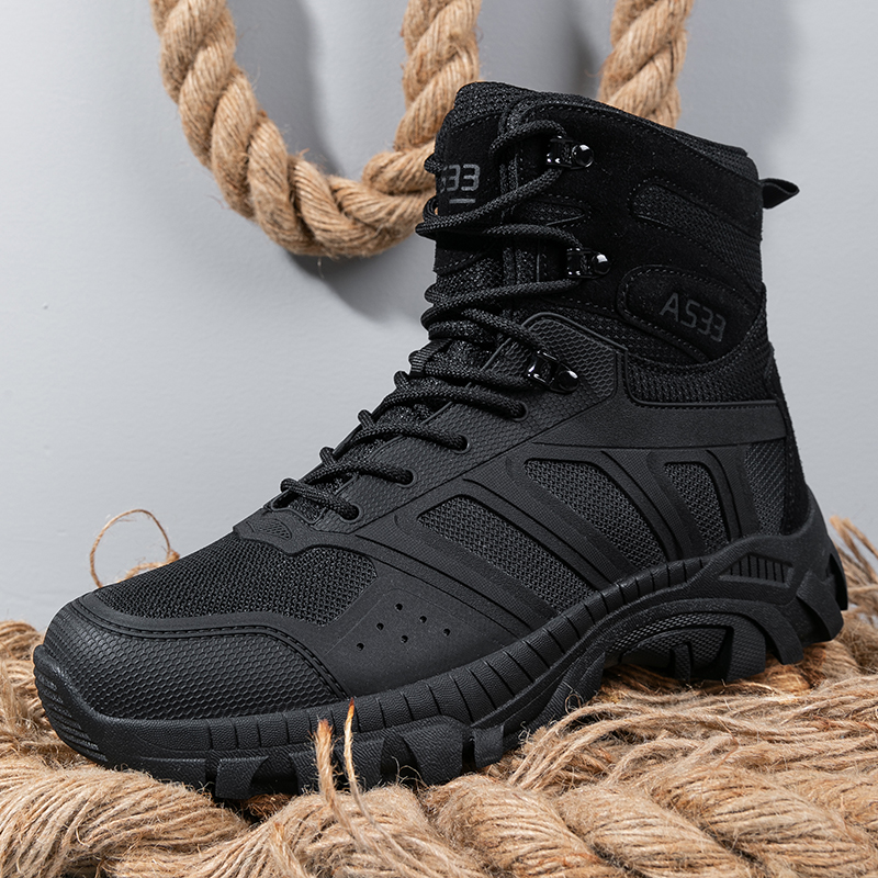Men Tactical Boots Lace Up Des - Hiking Boot Waterproof recension och pris