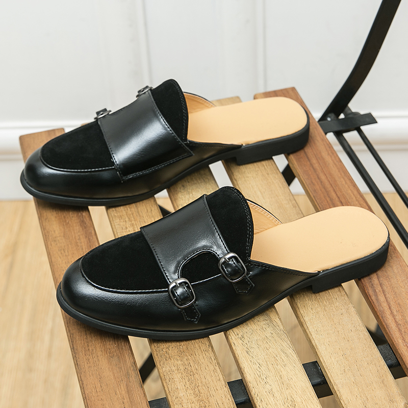 Men Fashionable Half-heeled Le - Men'S Shoes Business Casual recension och pris