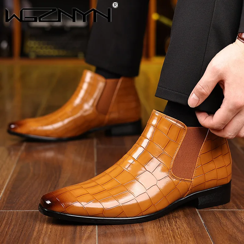 Luxury SIZE 39~48 Men Chelsea  - Men Shoes Formal recension och pris