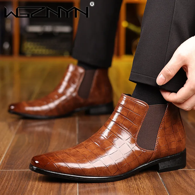 Luxury SIZE 39~48 Men Chelsea  - Men Shoes Formal recension och pris