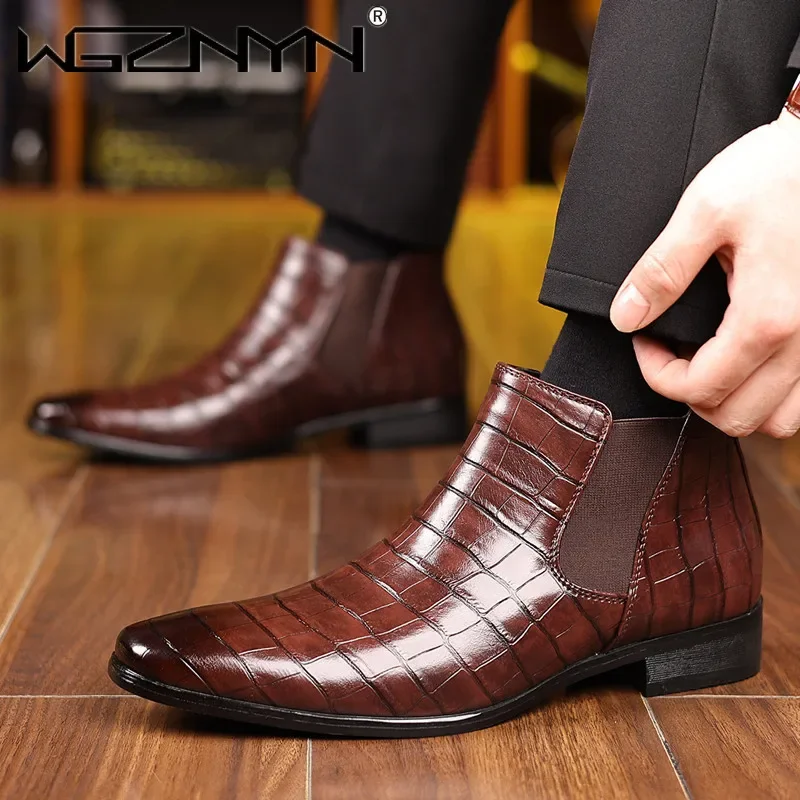 Luxury SIZE 39~48 Men Chelsea  - Men Shoes Formal recension och pris