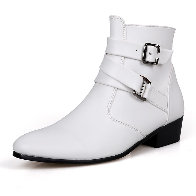 Luxury Men Boots Leather Chels - Men Shoes Formal recension och pris