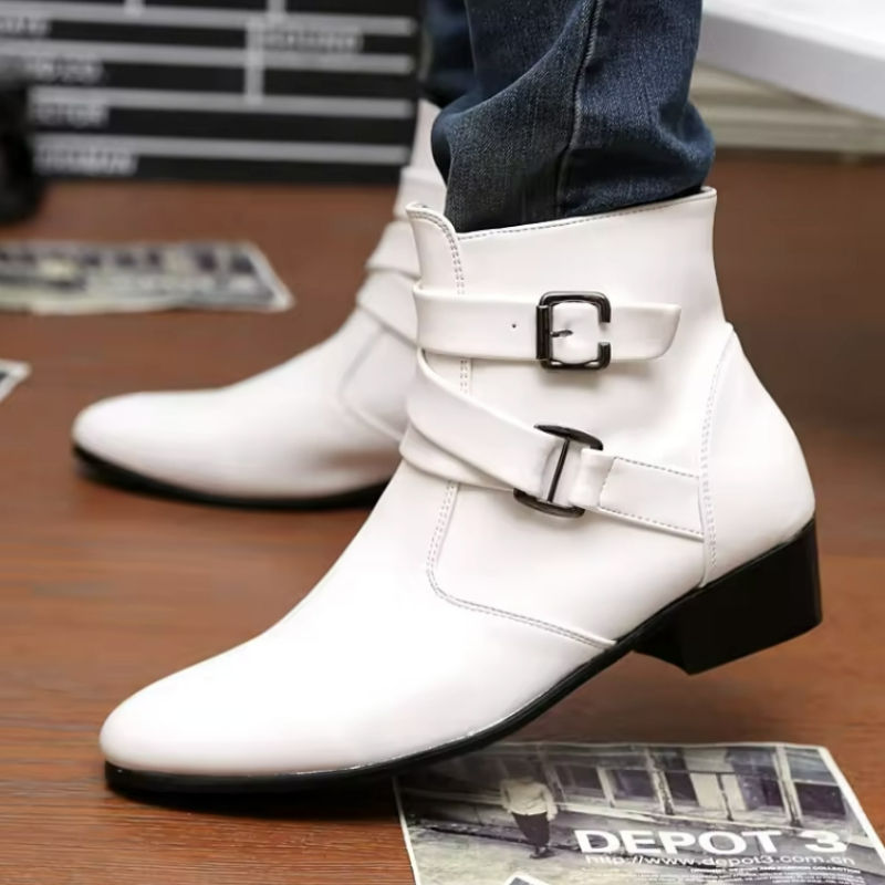 Luxury Men Boots Leather Chels - Men Shoes Formal recension och pris
