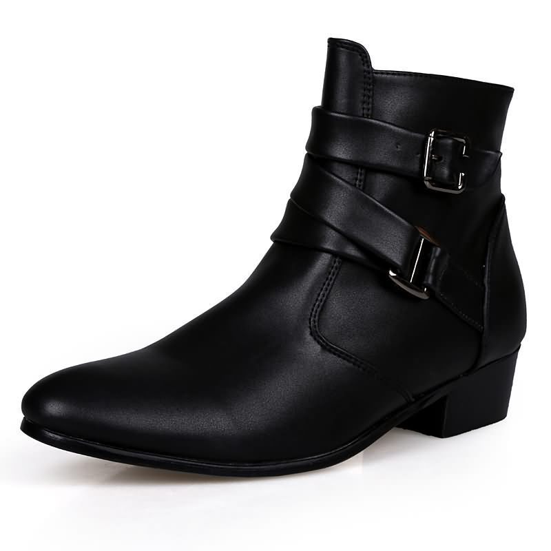Luxury Men Boots Leather Chels - Men Shoes Formal recension och pris