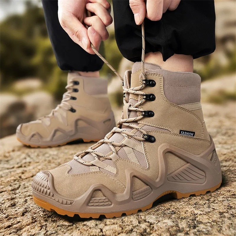 Men Tactical Boots Lace Up Bra - Hiking Boot Waterproof recension och pris