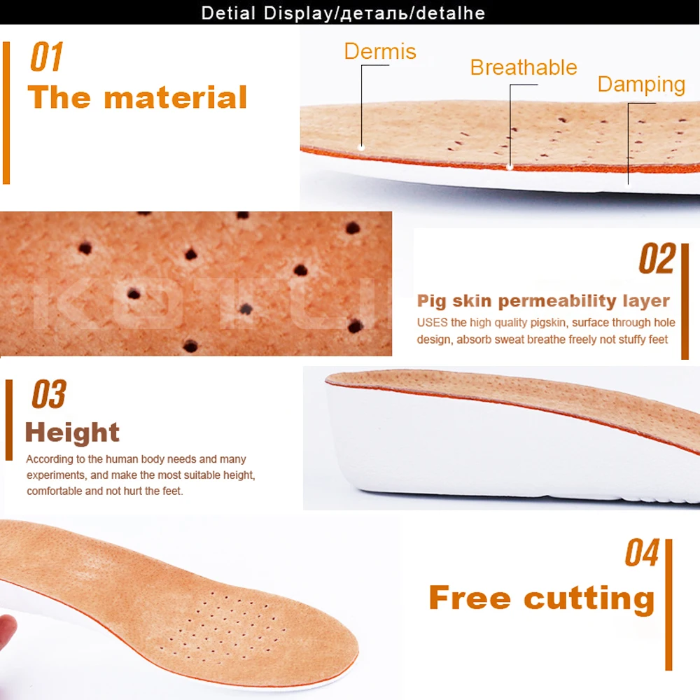 1Pair Height Increase Insole M - Men Shoes Outlet recension och pris