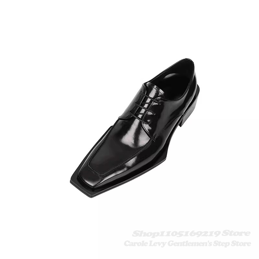 Black Patent Leather Men 4Cm H - Men Shoes Formal recension och pris