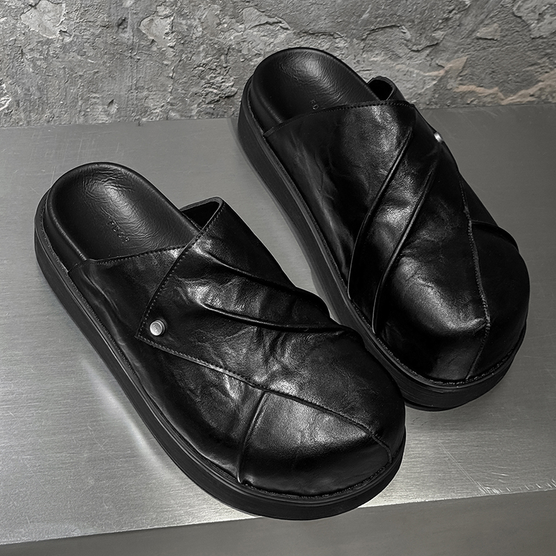 New Trendy Fashionable Men Lea - Men Shoes Black recension och pris