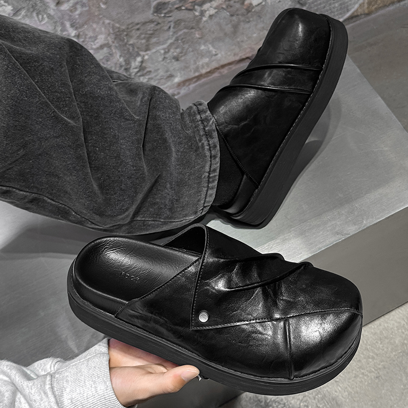 New Trendy Fashionable Men Lea - Men Shoes Black recension och pris