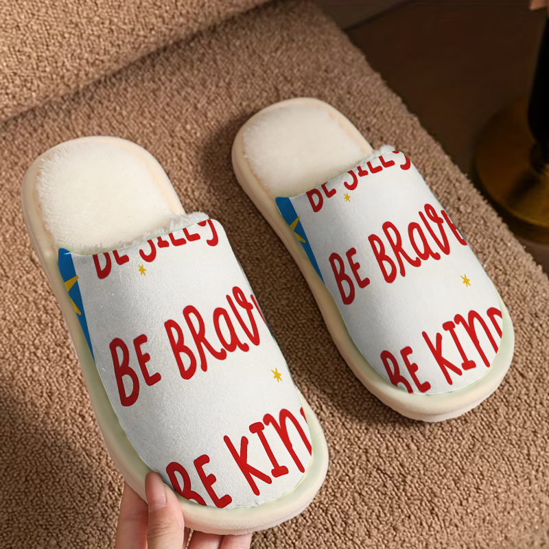 Kind Quote Luxury Plush Slippe - Men Shoes Kinds recension och pris