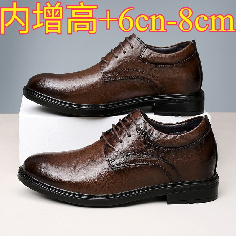 Leather Casual Elevator Shoes  - Men Shoes Formal recension och pris